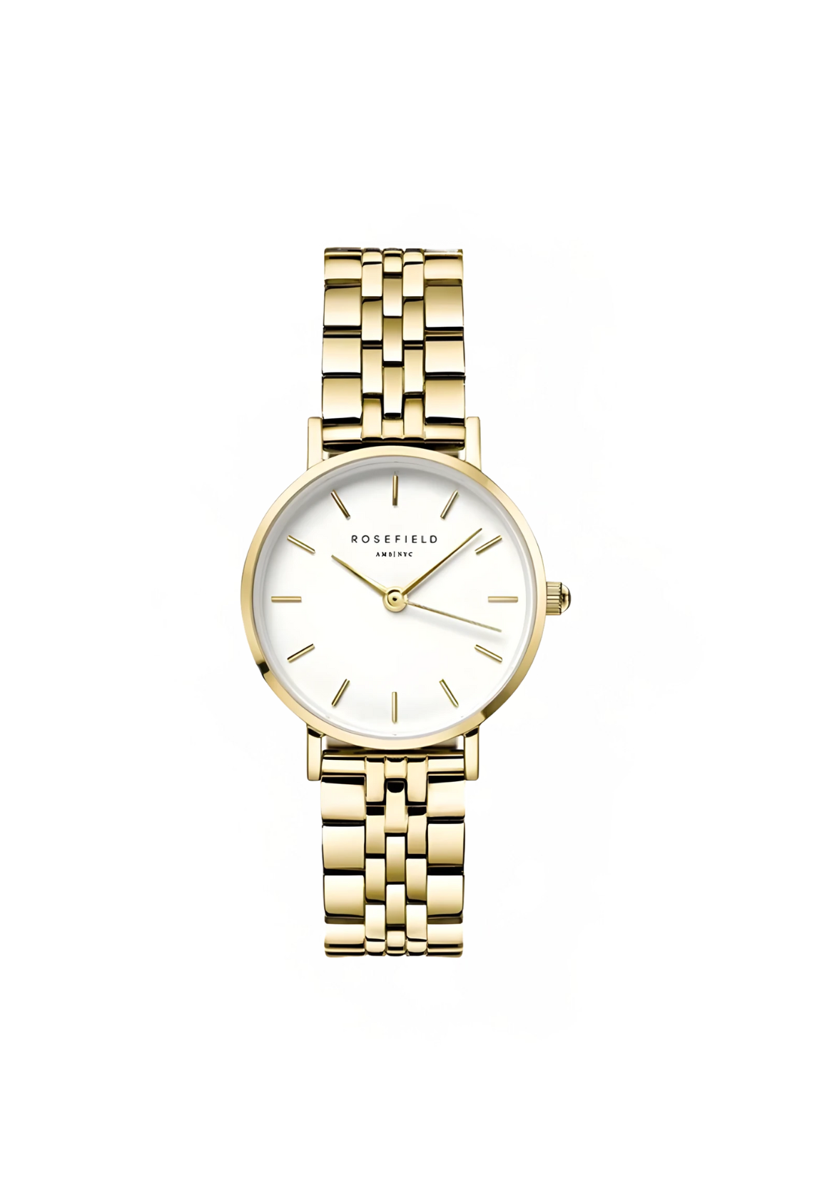 Small Edit White Gold + Hammered Chainlink Bracelet Gold 26WGSG-X278