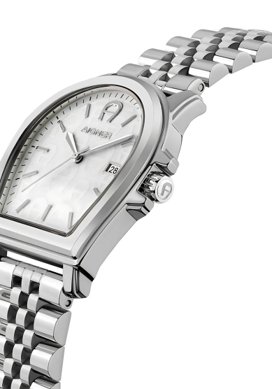 AIG VER-G SS CAS WHT MOP DIAL SS MTL BRT