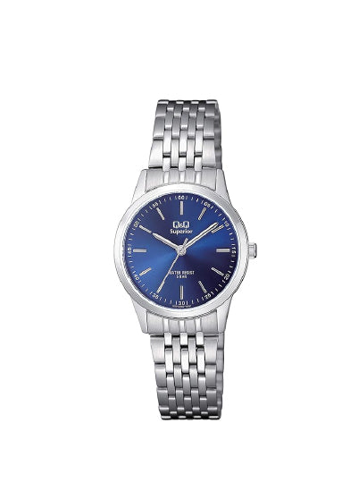 Q&Q Superior watch - LAD 3H SS BLU