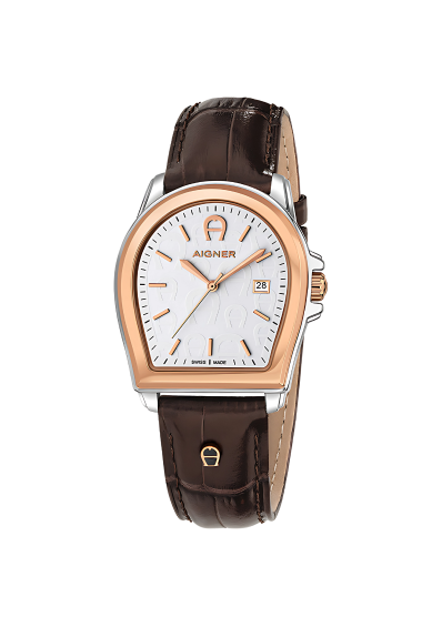AIG VER-G SS/RG CAS WHT MOP DIAL BRN LTR STRAP ARWGA4810007