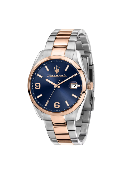 ATTRAZIONE 43MM 3H BLUE DIAL BR SS+RG R8853151006