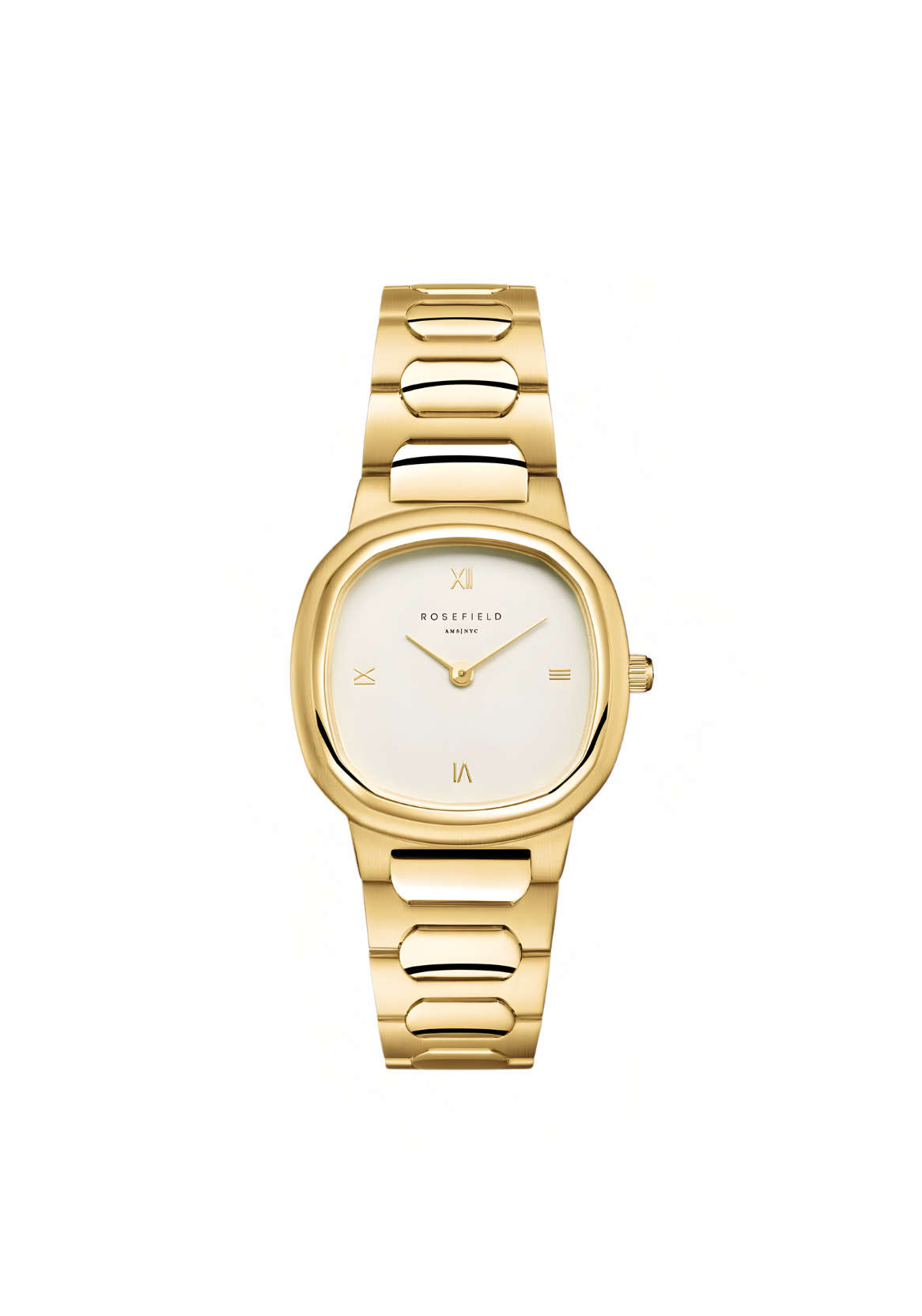 Gaia Roman Indexes Gold / Cilinder Steel Strap Matte & Shine Gold ORCGSG-OR01