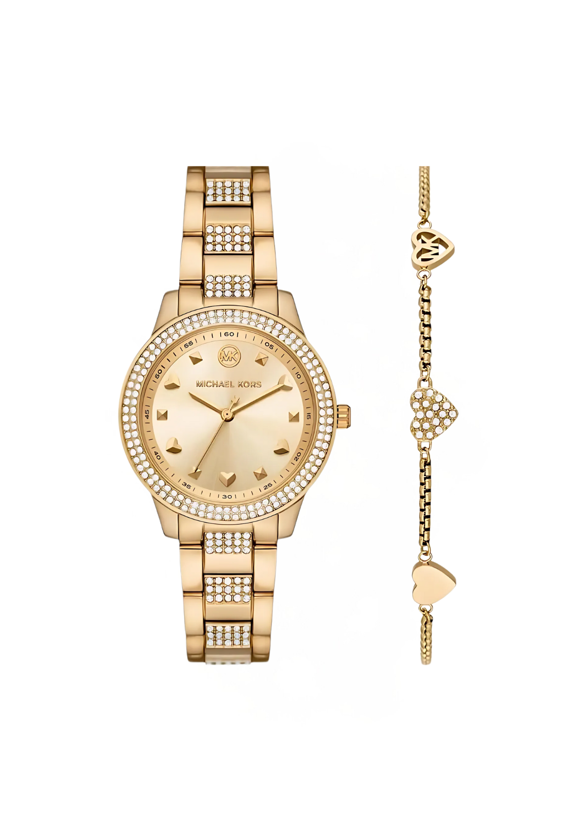 Michael kors mod tibby crystal watch with Bracelet Gift set mk1071set